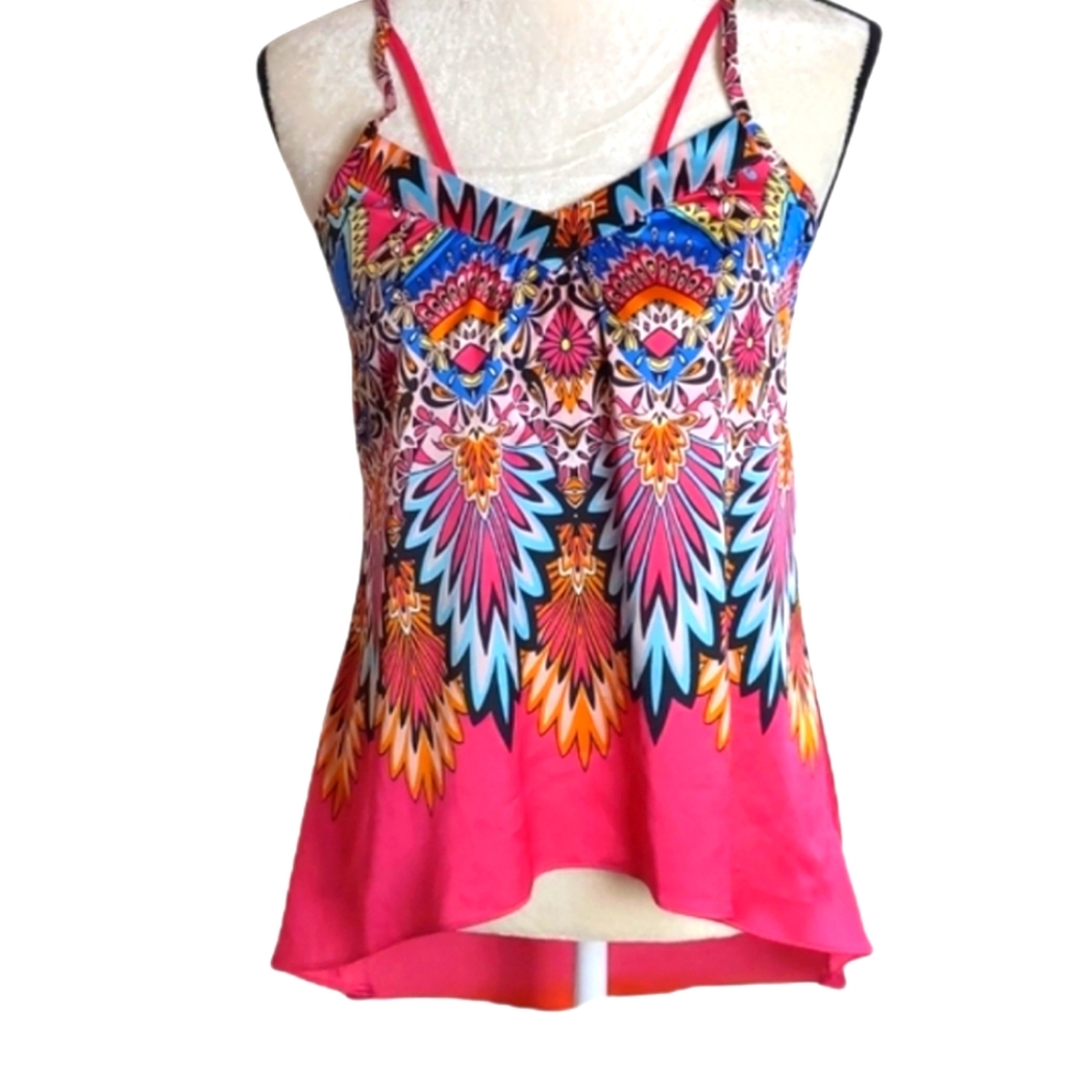 Nicole Miller Silky Camisole Top / XS / Pink